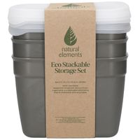 Natural Elements Eco Stackable Storage Set. Large 1.2L